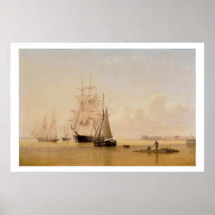 Ship Painting (oil on canvas) 2 Poster