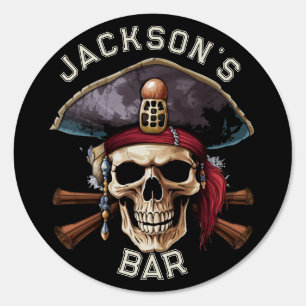 Ship Pirate Skull Personalized Sign