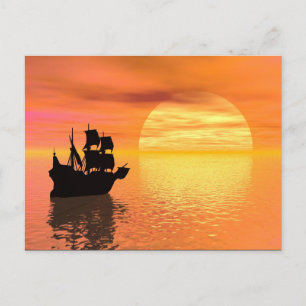 Ship postcard