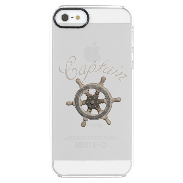 Ship’s steering wheel uncommon iPhone case (Back)