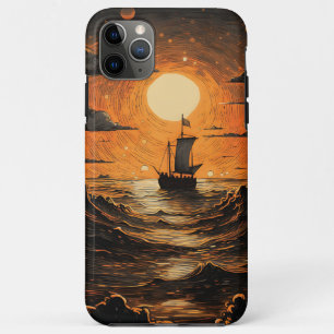Ship sailing in the night iPhone 11 pro max case