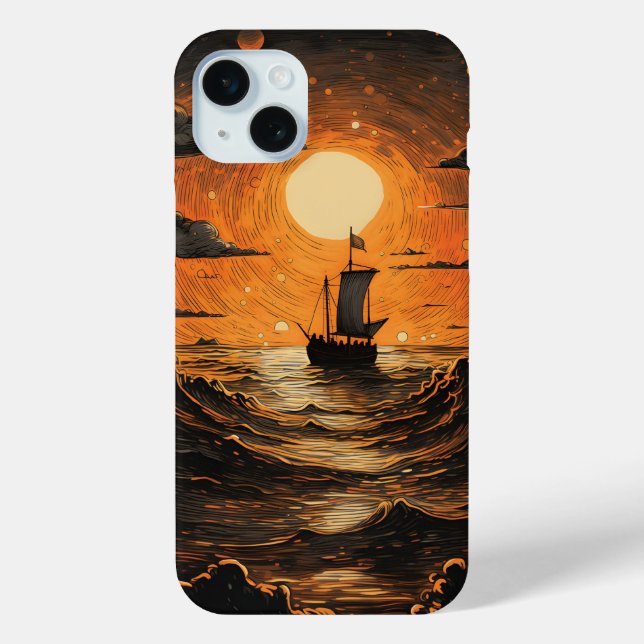 Ship sailing in the night  Case-Mate iPhone case (Back)