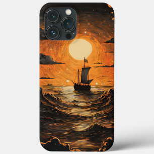 Ship sailing in the night iPhone 13 pro max case
