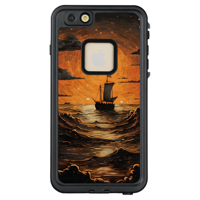 Ship sailing in the night  LifeProof iPhone case (Back)
