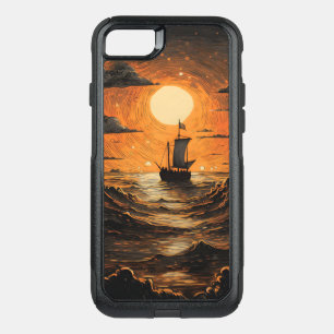 Ship sailing in the night OtterBox commuter iPhone SE/8/7 case