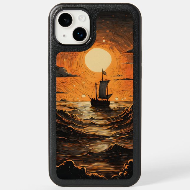 Ship sailing in the night  otterbox iPhone case (Back)