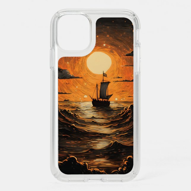 Ship sailing in the night  speck iPhone 11 case (Front)
