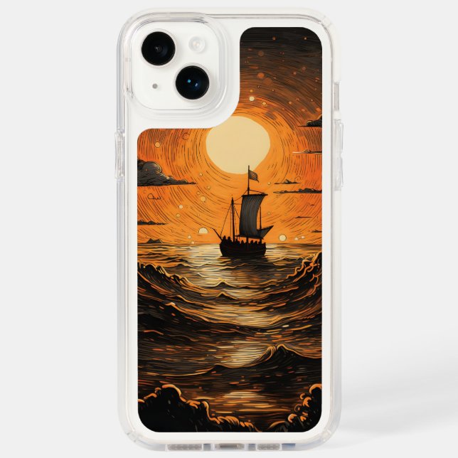 Ship sailing in the night  speck iPhone case (Front)