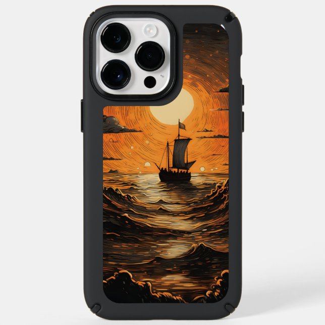 Ship sailing in the night  speck iPhone case (Front)