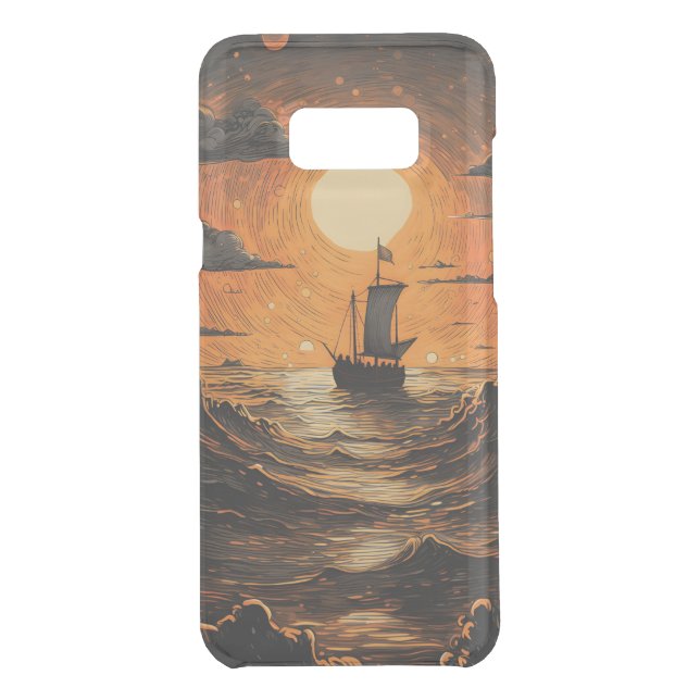 Ship sailing in the night  uncommon samsung galaxy case (Back)