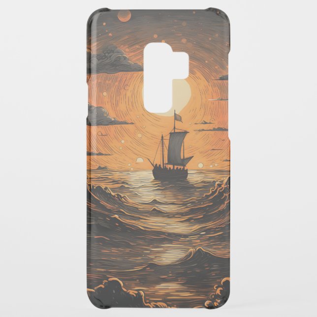 Ship sailing in the night  uncommon samsung galaxy case (Back)