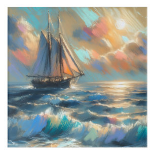 Ship Sailing On The Sea Acrylic Print