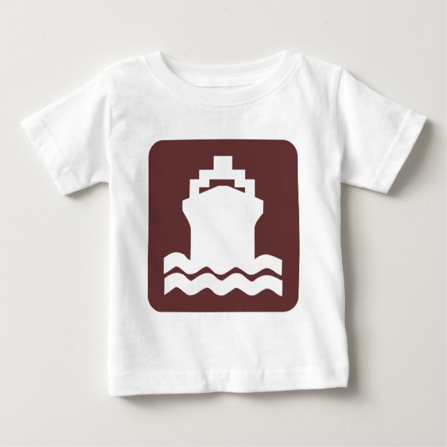 Ship Shape - Dark Brown Baby T-Shirt (Front)