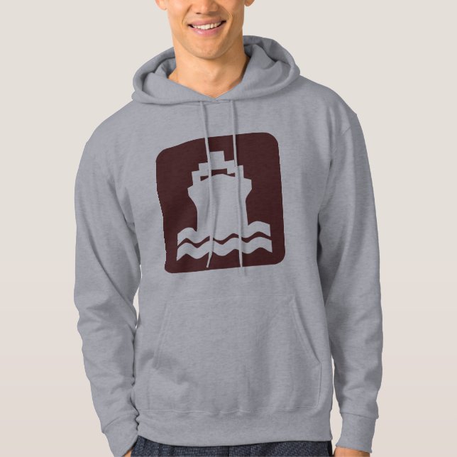 Ship Shape - Dark Brown Hoodie (Front)
