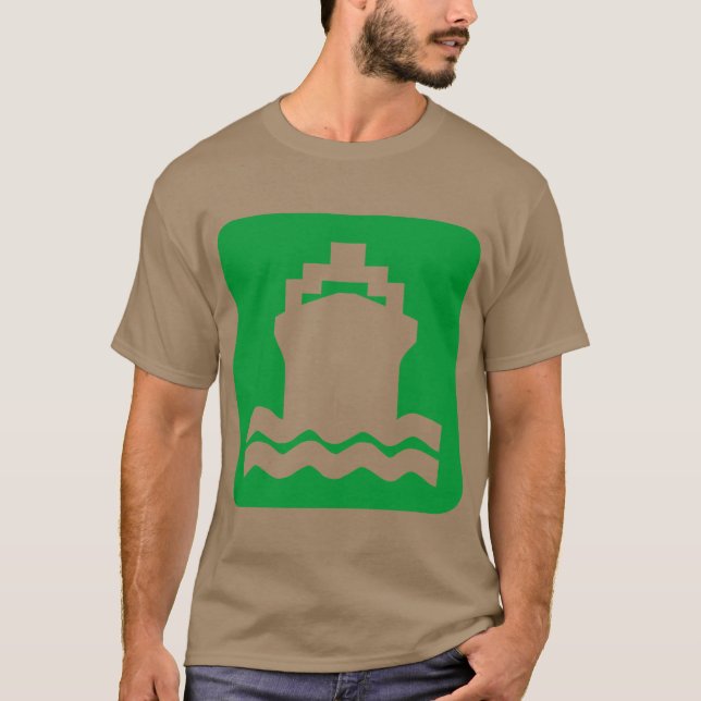 Ship Shape - Grass Green T-Shirt (Front)
