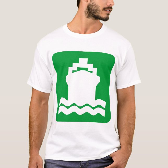 Ship Shape - Grass Green T-Shirt (Front)
