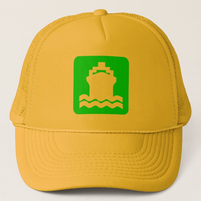 Ship Shape - Green Trucker Hat (Front)