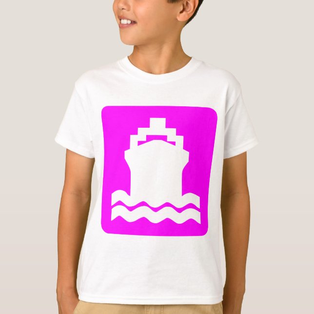 Ship Shape - Magenta T-Shirt (Front)