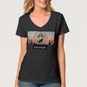 Ship Shape Sky Scape Ladies T-Shirt