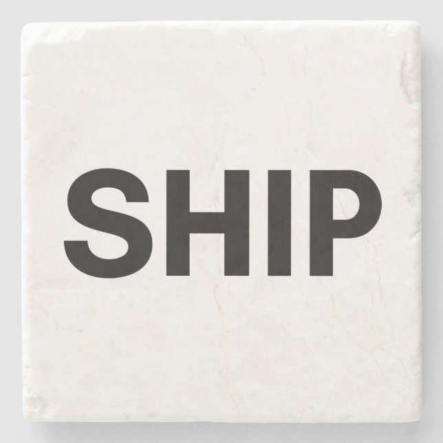 ship stone coaster (Front)