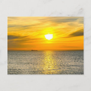 Ship Sunrise Postcard