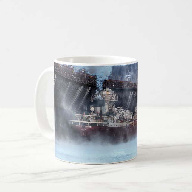 Ship The Philip R Clarke Two Harbors Minnesota Coffee Mug (Front Left)