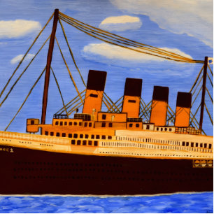 Ship Titanic Cutout