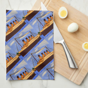 Ship Titanic Kitchen Towel