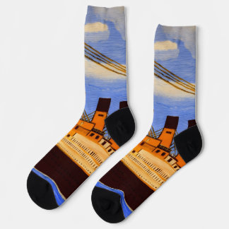 Ship Titanic socks