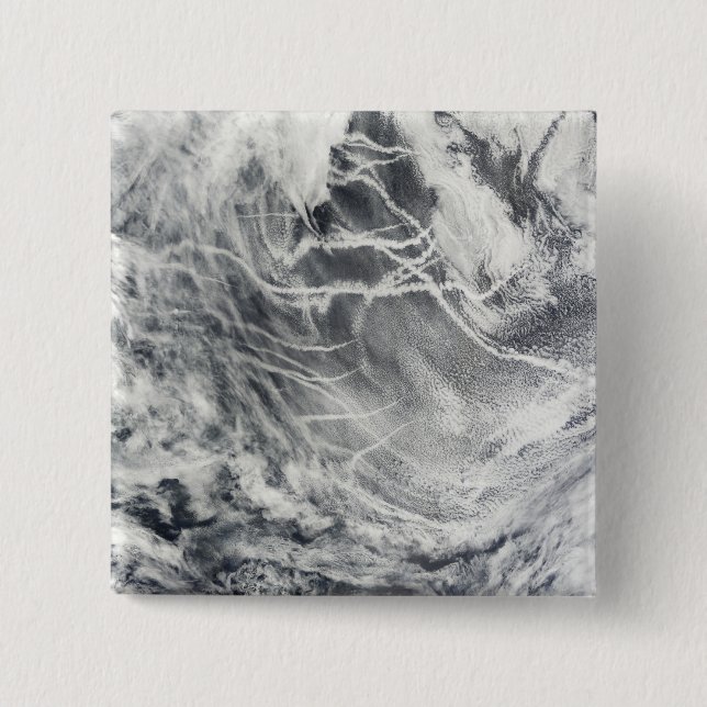 Ship tracks in the Pacific Ocean Pinback Button (Front)