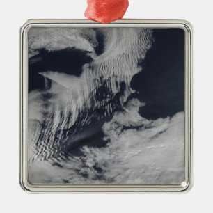 Ship-wave-shaped clouds in the South Indian Oce Metal Ornament