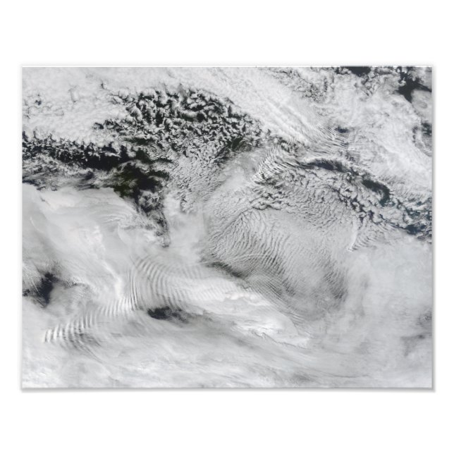 Ship-wave-shaped wave clouds 2 photo print (Front)