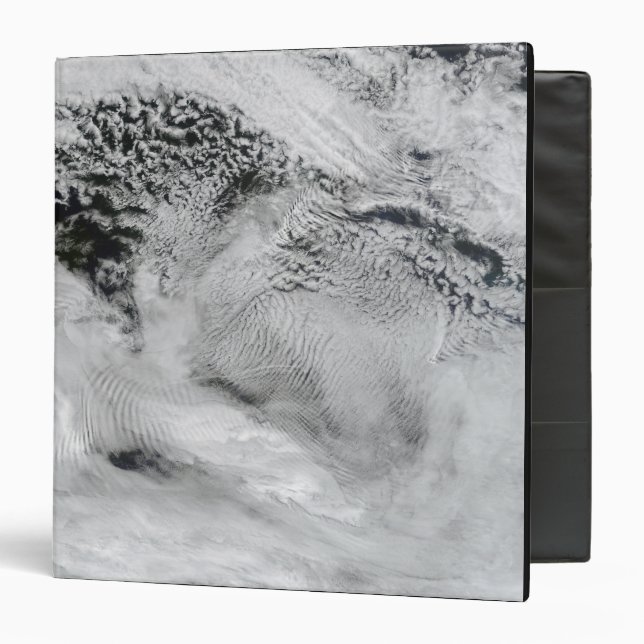 Ship-wave-shaped wave clouds 3 ring binder (Front/Inside)