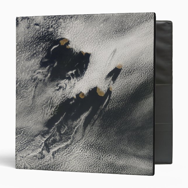 Ship-wave-shaped wave clouds and cloud vortices binder (Front/Inside)