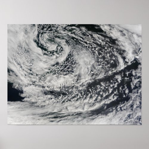 Ship_wave_shaped wave clouds poster