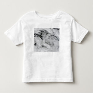Ship-wave-shaped wave clouds toddler t-shirt
