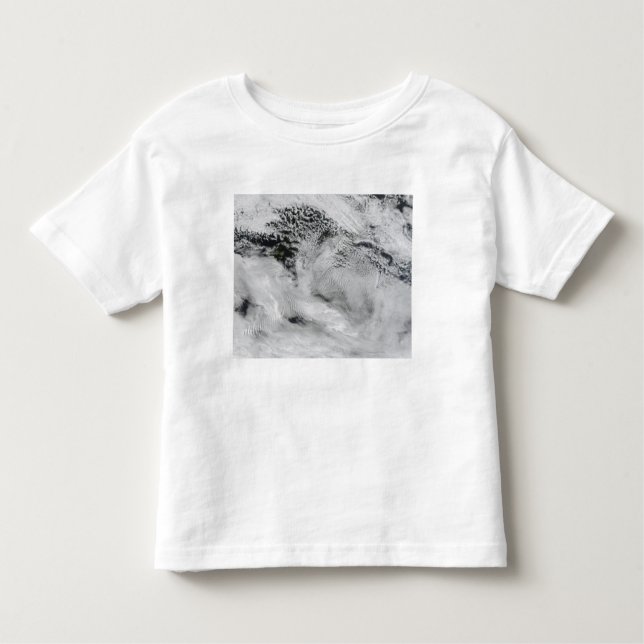 Ship-wave-shaped wave clouds toddler t-shirt (Front)