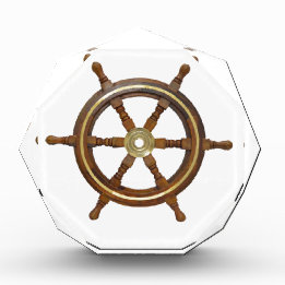 Ship Wheel Acrylic Award