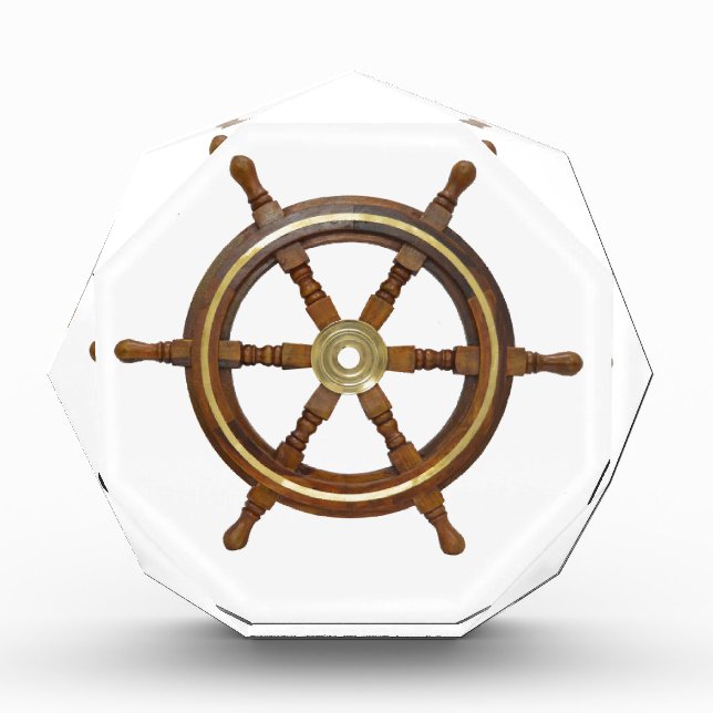 Ship Wheel Acrylic Award (Front)