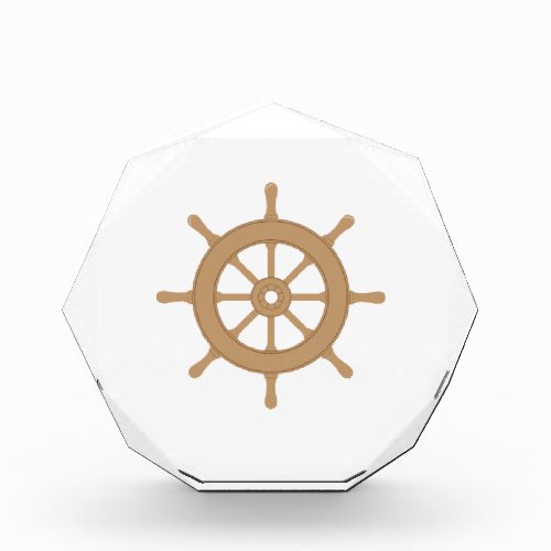 Ship Wheel Acrylic Award