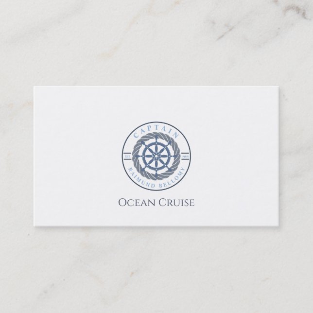 Ship Wheel Helm Business Card (Front)