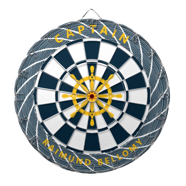 Ship Wheel Helm Dartboard (Front)