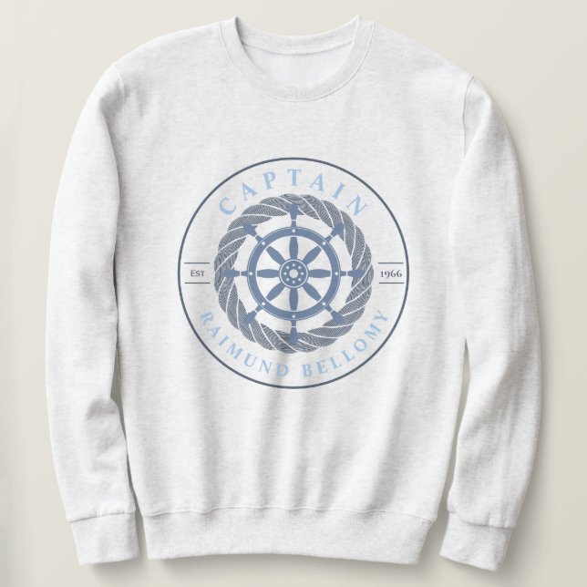 Ship Wheel Sweatshirt (Design Front)