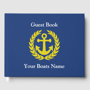 Ship, yacht or boats guest book