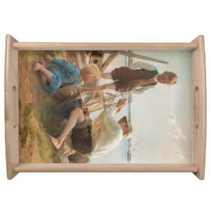 Shipbuilders (by Albert Edelfelt) Serving Tray