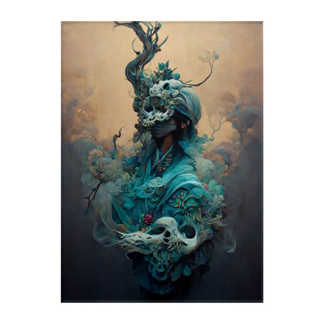 Shipibo Dream  Acrylic Print (Front)