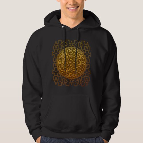 Shipibo Pattern Intricate Geometric Art Hoodie