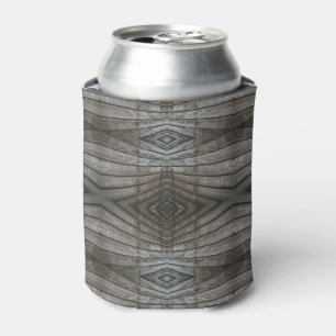 Shiplap Wood Planks Perspective Southwest Pattern Can Cooler