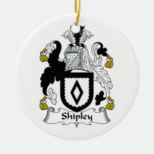 Shipley Family Crest Ceramic Ornament