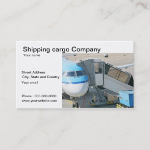 Shipping cargo delivery business card